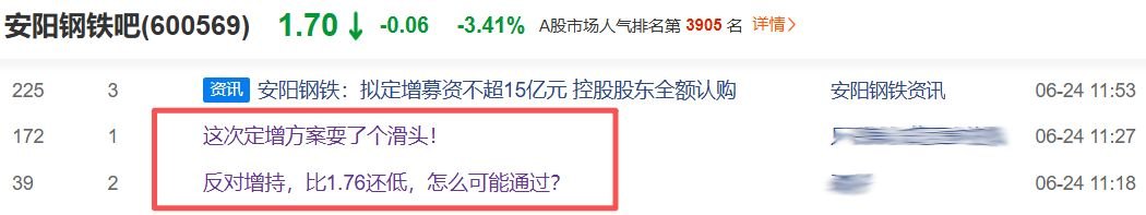 安阳钢铁定增方案被否不到1个月后“卷土重来”,业绩压力下新方案股东还会买账吗